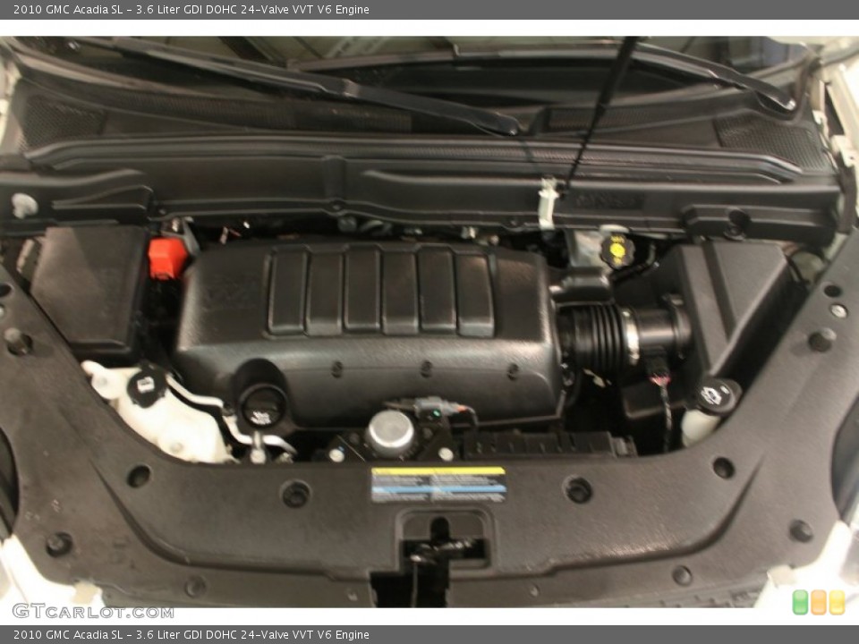 3.6 Liter GDI DOHC 24-Valve VVT V6 2010 GMC Acadia Engine