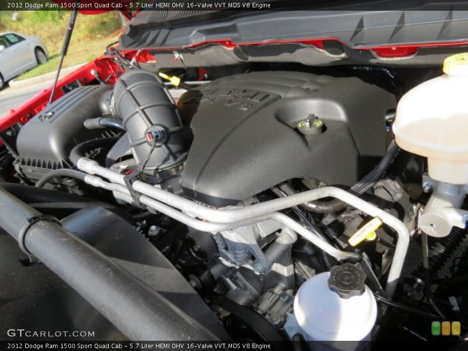 5.7 Liter HEMI OHV 16-Valve VVT MDS V8 Engine for the 2012 Dodge Ram 1500 #66490611