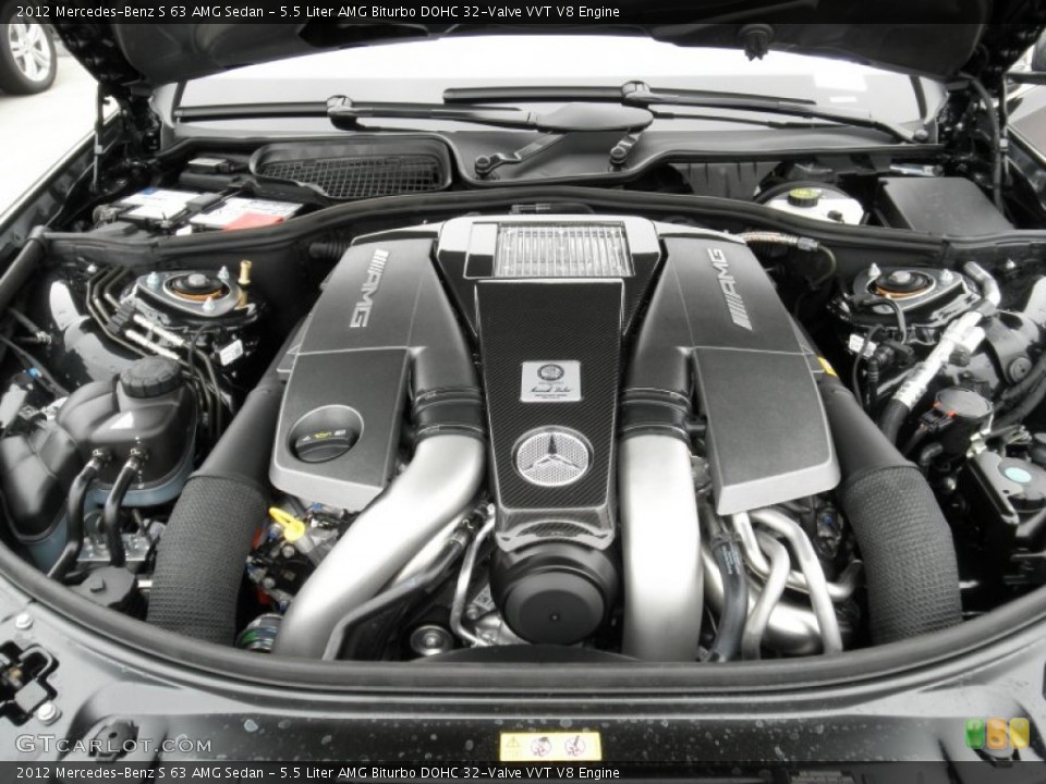 5.5 Liter AMG Biturbo DOHC 32-Valve VVT V8 Engine for the 2012 Mercedes-Benz S #66498185