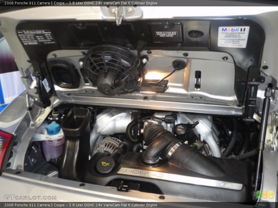 3.8 Liter DOHC 24V VarioCam Flat 6 Cylinder Engine for the 2008 Porsche 911 #66530616