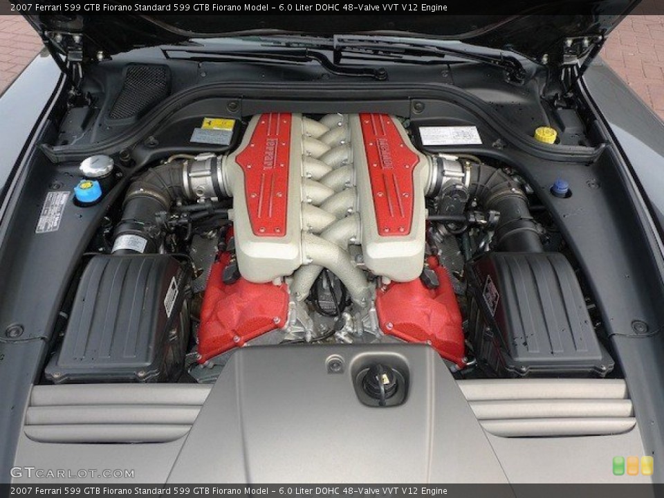 6.0 Liter DOHC 48-Valve VVT V12 2007 Ferrari 599 GTB Fiorano Engine