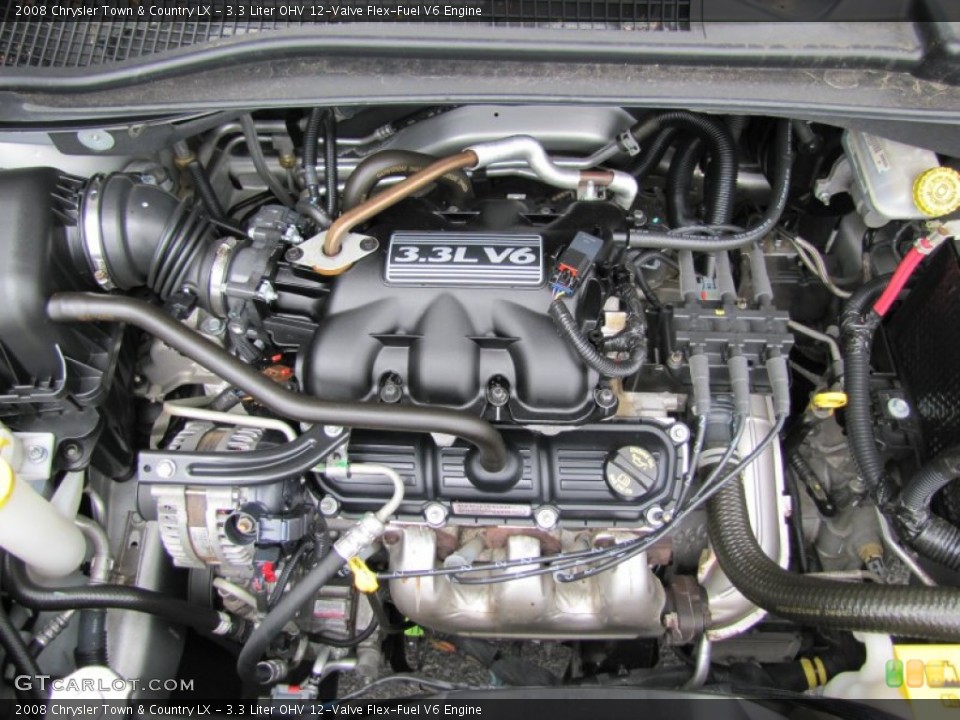 3.3 Liter OHV 12-Valve Flex-Fuel V6 Engine for the 2008 Chrysler Town & Country #66563235