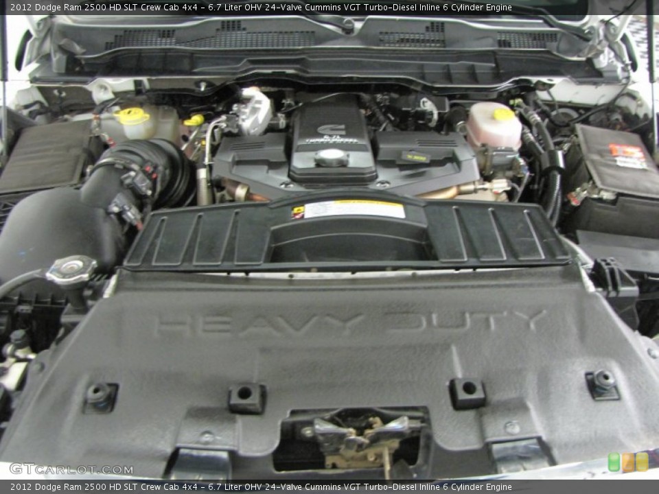 6.7 Liter OHV 24-Valve Cummins VGT Turbo-Diesel Inline 6 Cylinder Engine for the 2012 Dodge Ram 2500 HD #66568440