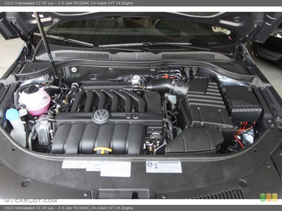 3.6 Liter FSI DOHC 24-Valve VVT V6 2013 Volkswagen CC Engine
