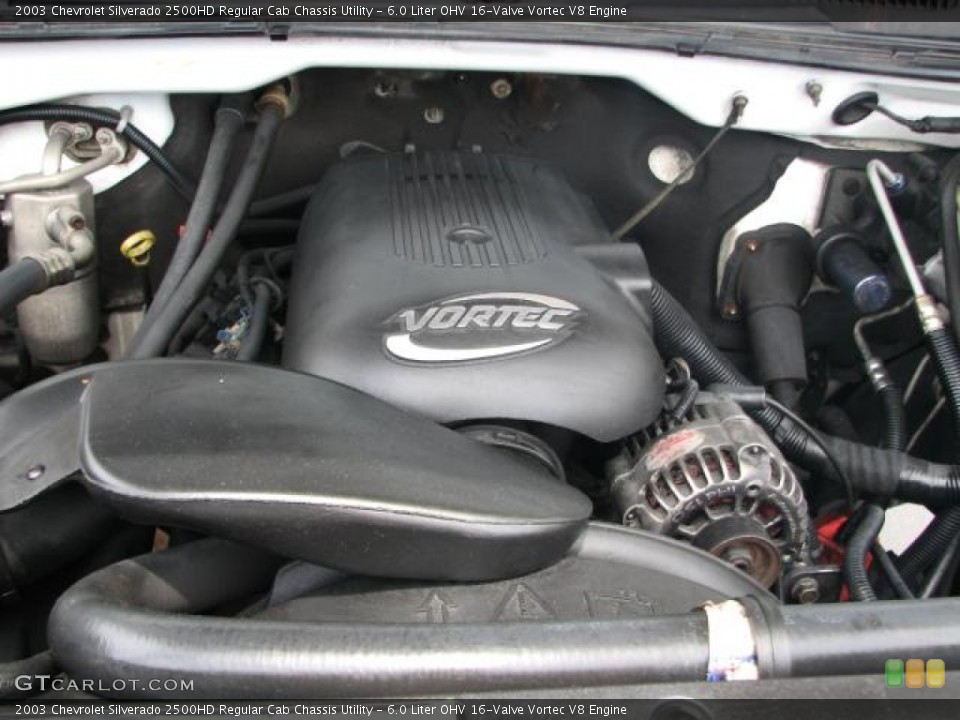 6.0 Liter OHV 16-Valve Vortec V8 Engine for the 2003 Chevrolet Silverado 2500HD #66585413