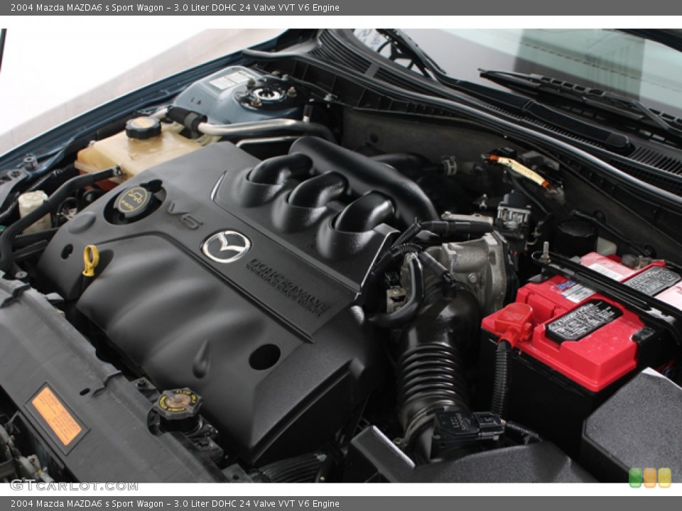 3.0 Liter DOHC 24 Valve VVT V6 Engine for the 2004 Mazda MAZDA6 #66585639