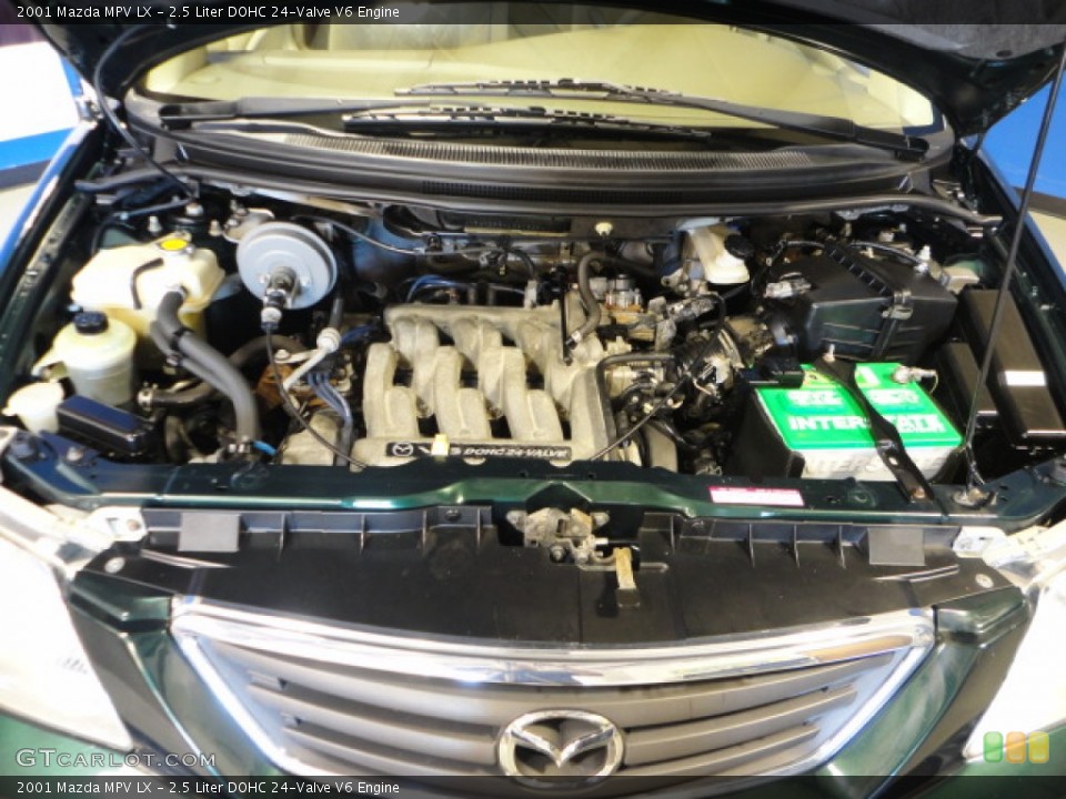 2.5 Liter DOHC 24-Valve V6 2001 Mazda MPV Engine