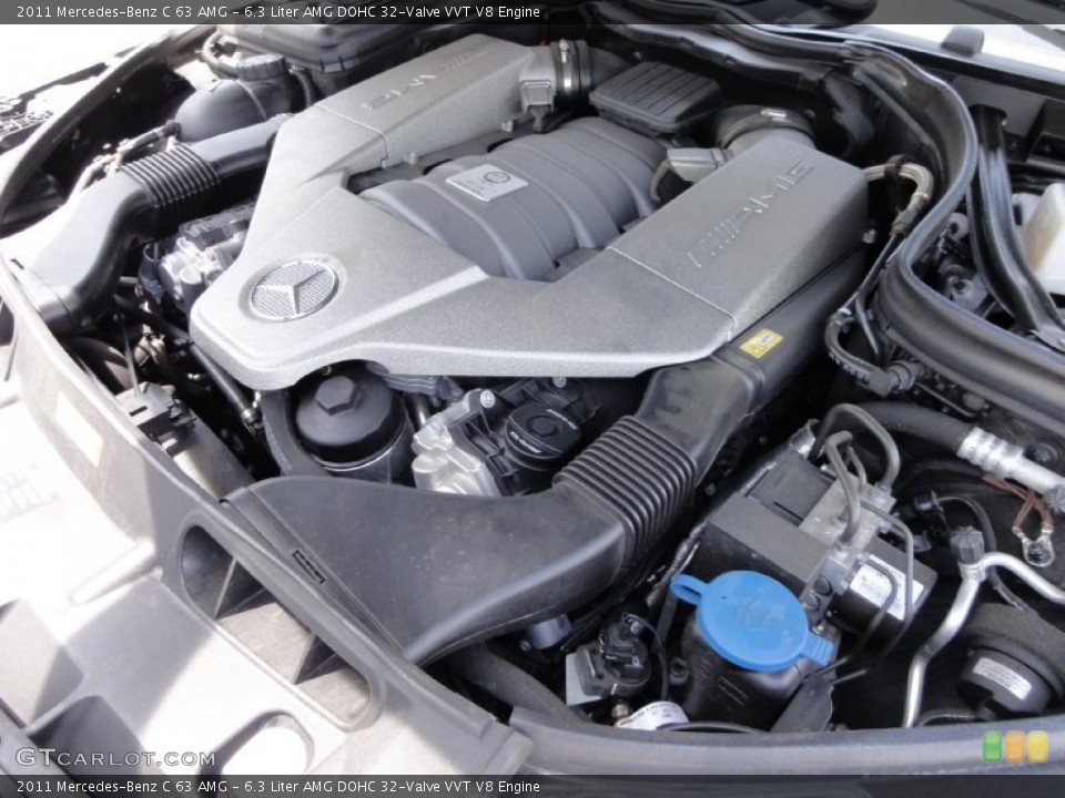6.3 Liter AMG DOHC 32-Valve VVT V8 Engine for the 2011 Mercedes-Benz C #66597304