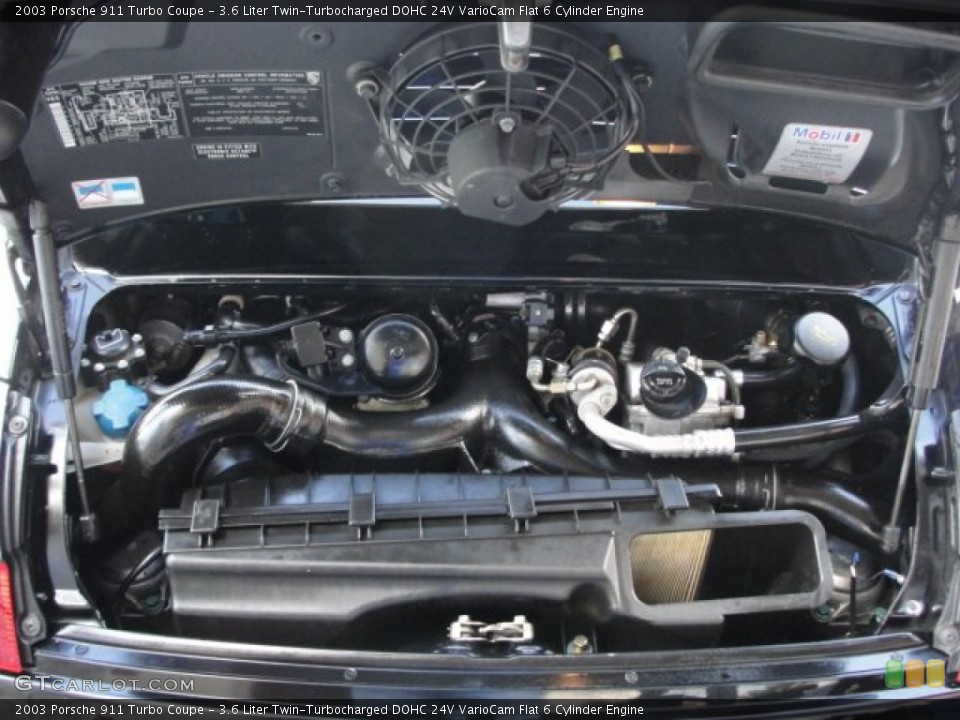 3.6 Liter Twin-Turbocharged DOHC 24V VarioCam Flat 6 Cylinder Engine for the 2003 Porsche 911 #66608461