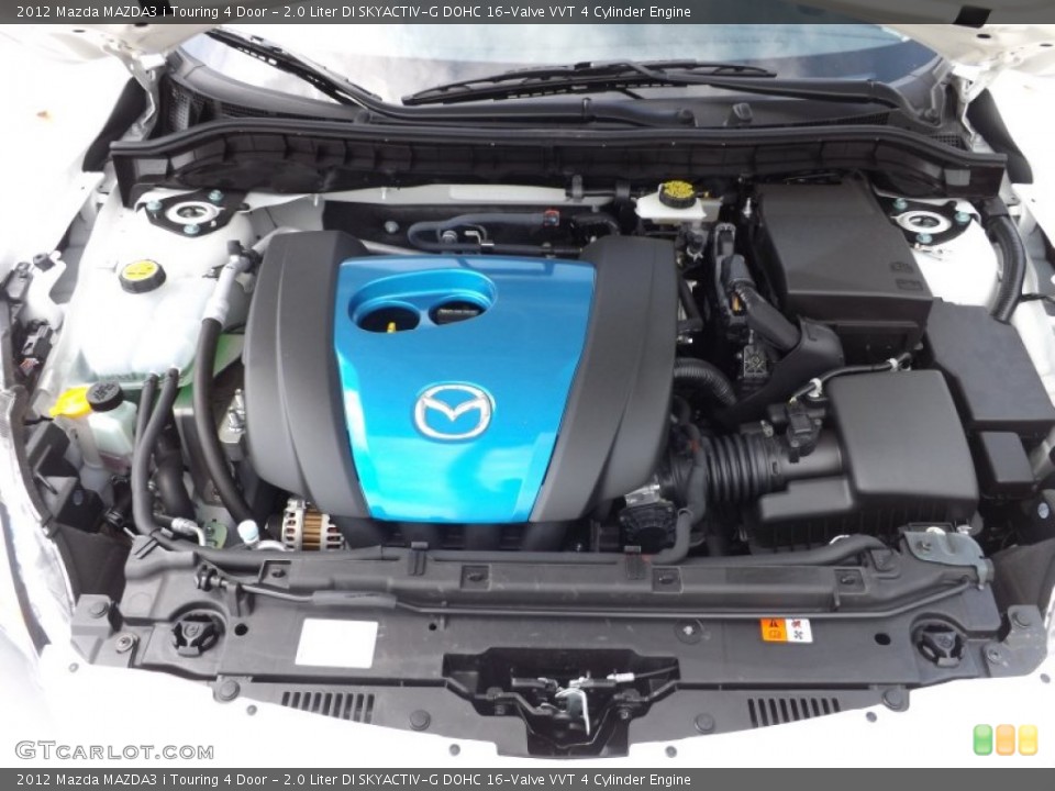 2.0 Liter DI SKYACTIV-G DOHC 16-Valve VVT 4 Cylinder Engine for the 2012 Mazda MAZDA3 #66613763