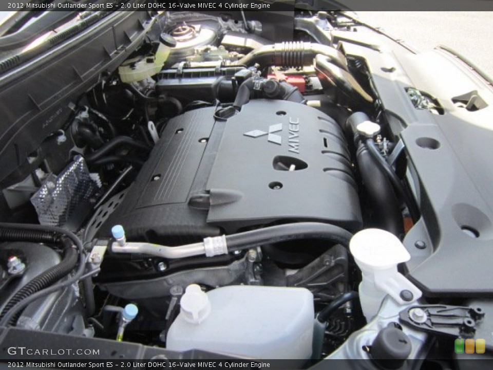 2.0 Liter DOHC 16-Valve MIVEC 4 Cylinder 2012 Mitsubishi Outlander Sport Engine