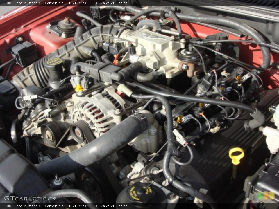 4.6 Liter SOHC 16-Valve V8 2002 Ford Mustang Engine
