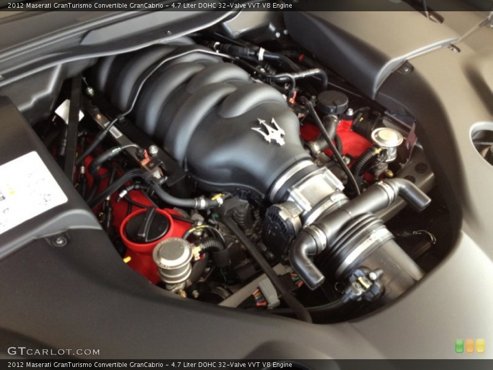 4.7 Liter DOHC 32-Valve VVT V8 Engine for the 2012 Maserati GranTurismo Convertible #66699662