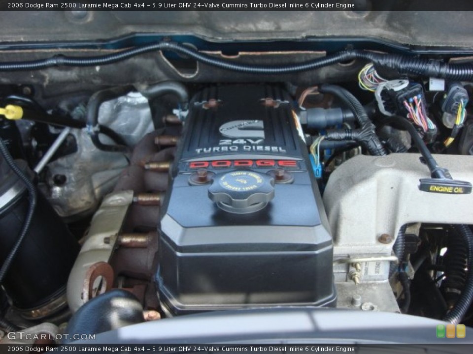 5.9 Liter OHV 24-Valve Cummins Turbo Diesel Inline 6 Cylinder Engine for the 2006 Dodge Ram 2500 #66707414