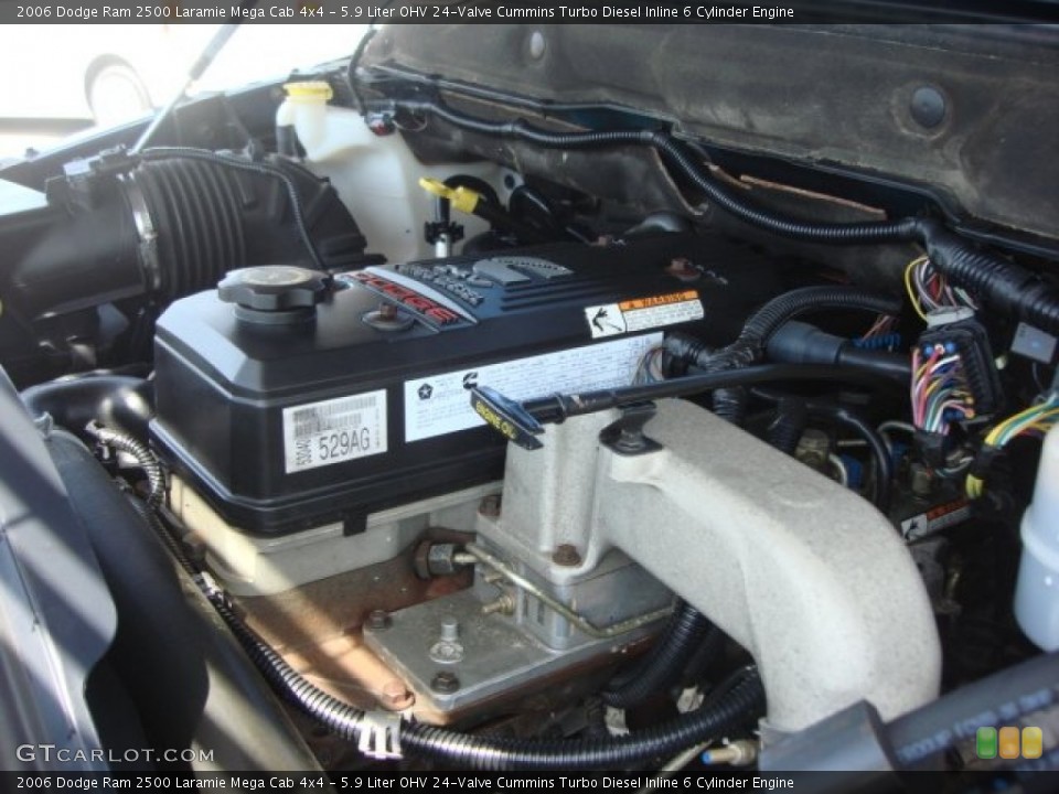 5.9 Liter OHV 24-Valve Cummins Turbo Diesel Inline 6 Cylinder Engine for the 2006 Dodge Ram 2500 #66707432
