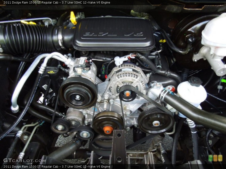 3.7 Liter SOHC 12-Valve V6 Engine for the 2011 Dodge Ram 1500 #66728057