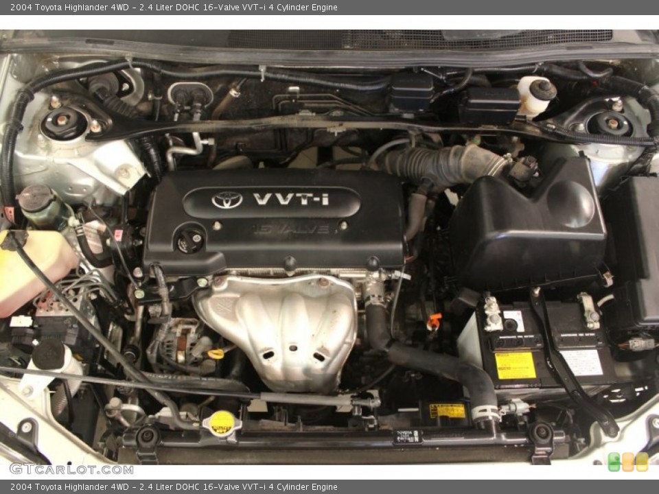 2.4 Liter DOHC 16-Valve VVT-i 4 Cylinder Engine for the 2004 Toyota Highlander #66730247
