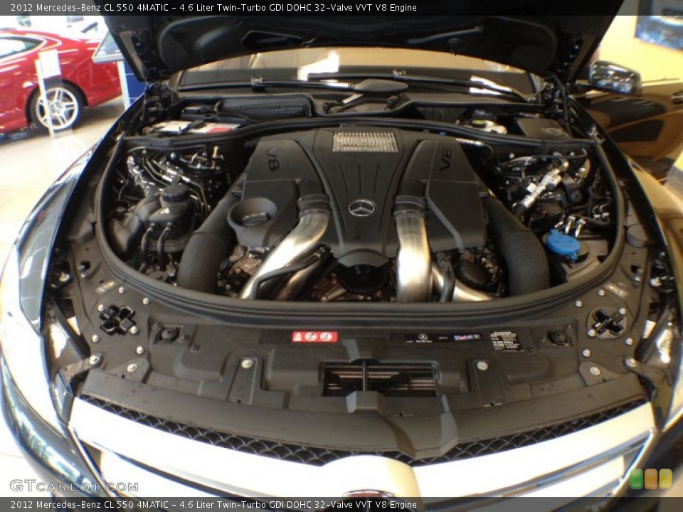 4.6 Liter Twin-Turbo GDI DOHC 32-Valve VVT V8 Engine for the 2012 Mercedes-Benz CL #66732650