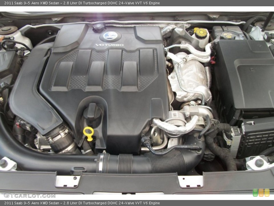 2.8 Liter DI Turbocharged DOHC 24-Valve VVT V6 Engine for the 2011 Saab 9-5 #66741544