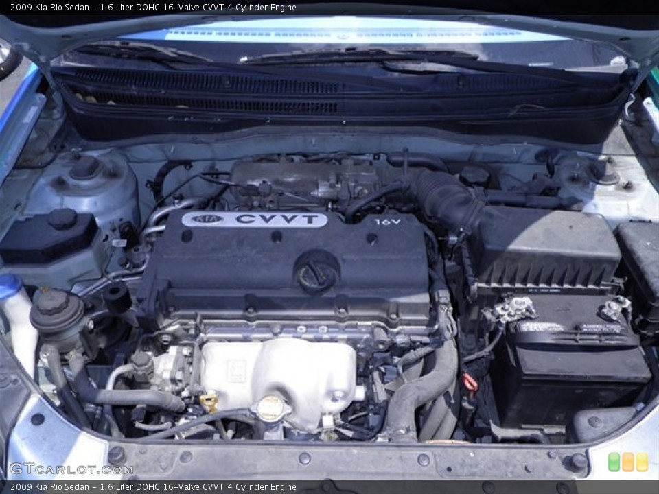 1.6 Liter DOHC 16-Valve CVVT 4 Cylinder Engine for the 2009 Kia Rio #66753139