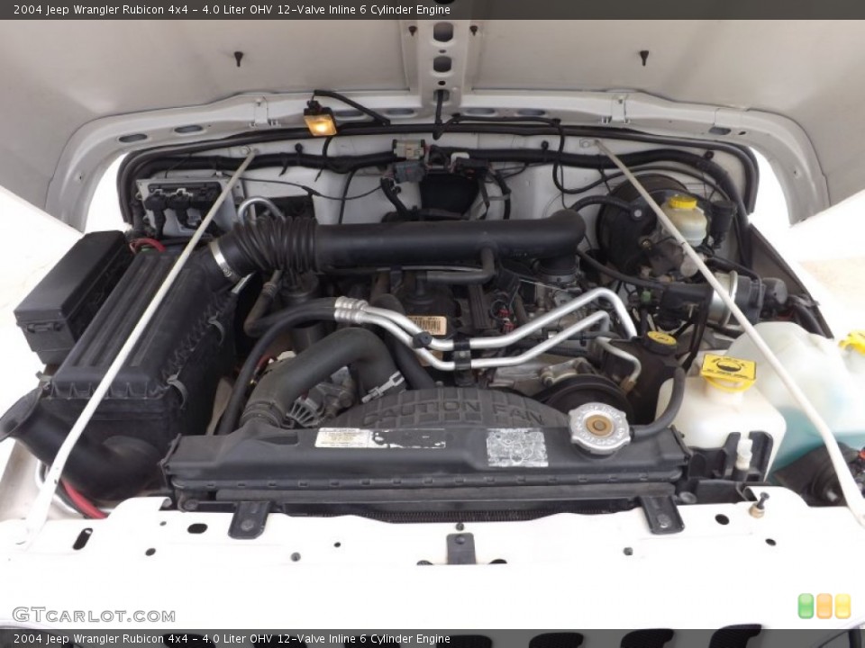 4.0 Liter OHV 12-Valve Inline 6 Cylinder Engine for the 2004 Jeep Wrangler #66792431