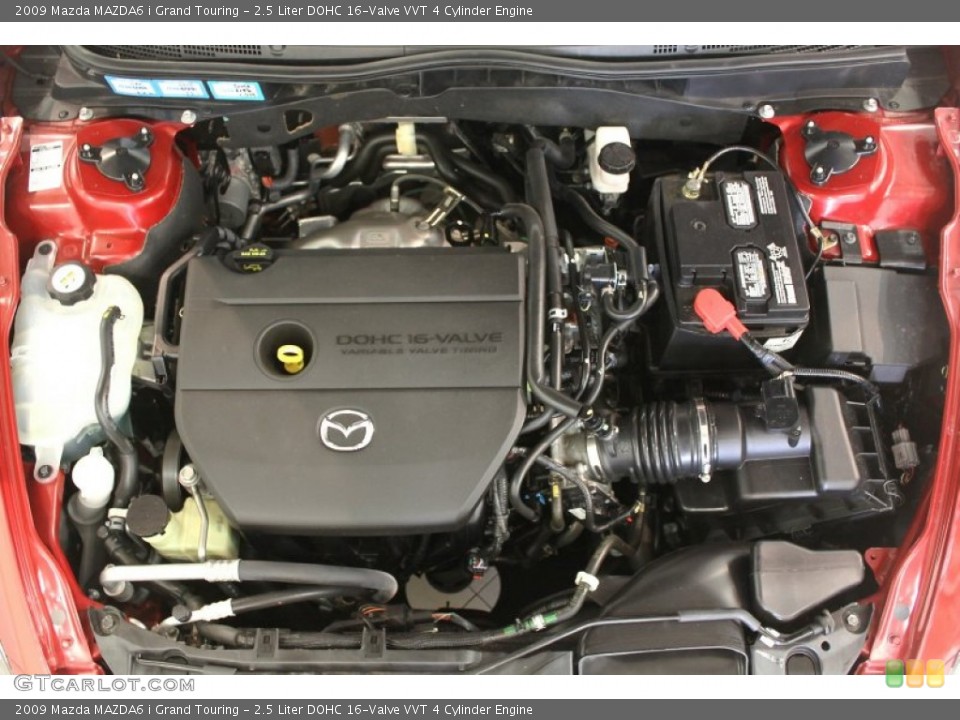 2.5 Liter DOHC 16-Valve VVT 4 Cylinder 2009 Mazda MAZDA6 Engine