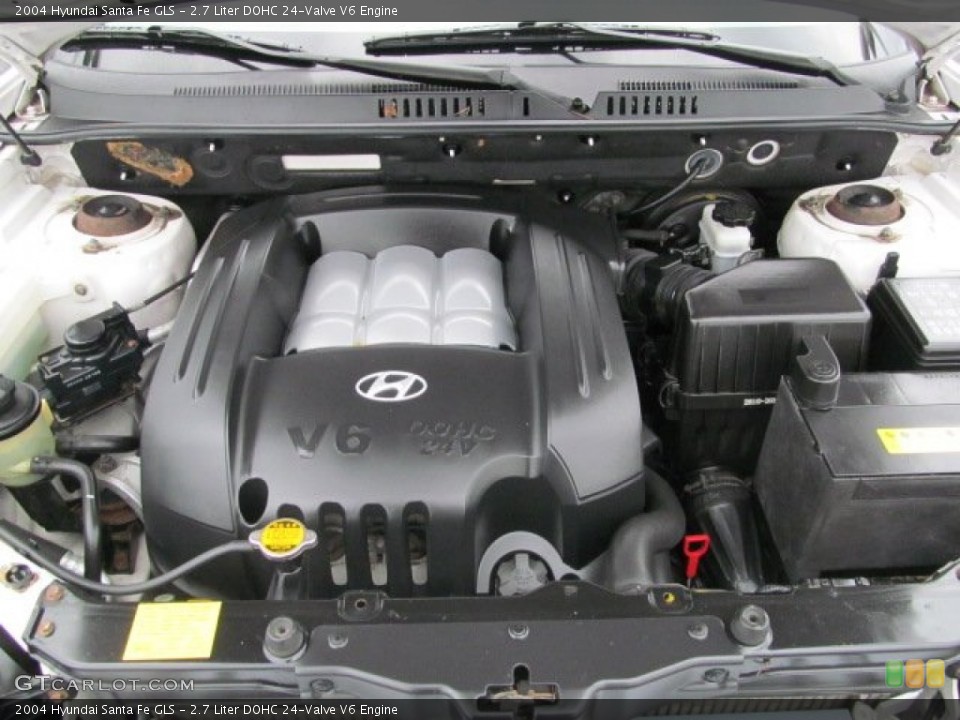 2.7 Liter DOHC 24-Valve V6 Engine for the 2004 Hyundai Santa Fe #66803566