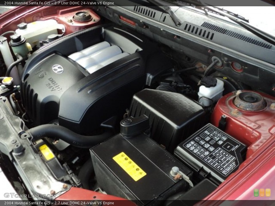 2.7 Liter DOHC 24-Valve V6 Engine for the 2004 Hyundai Santa Fe #66806809