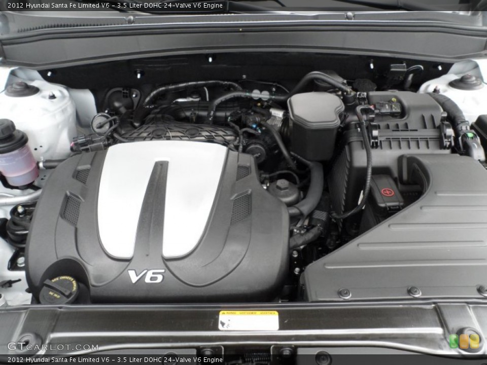 3.5 Liter DOHC 24-Valve V6 Engine for the 2012 Hyundai Santa Fe #66809524