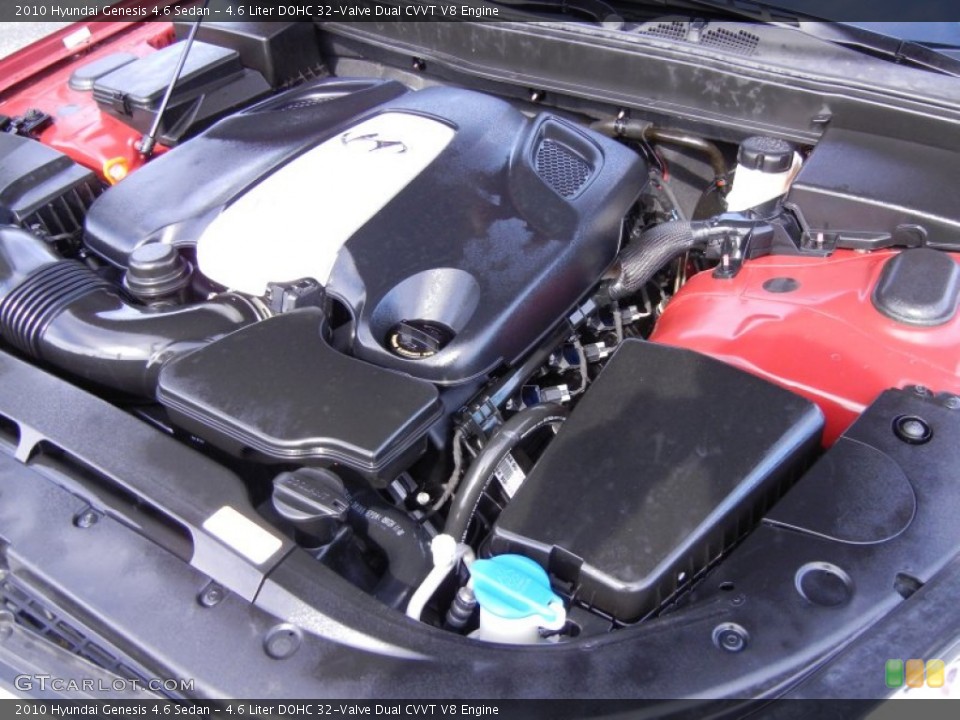 4.6 Liter DOHC 32-Valve Dual CVVT V8 Engine for the 2010 Hyundai Genesis #66821173