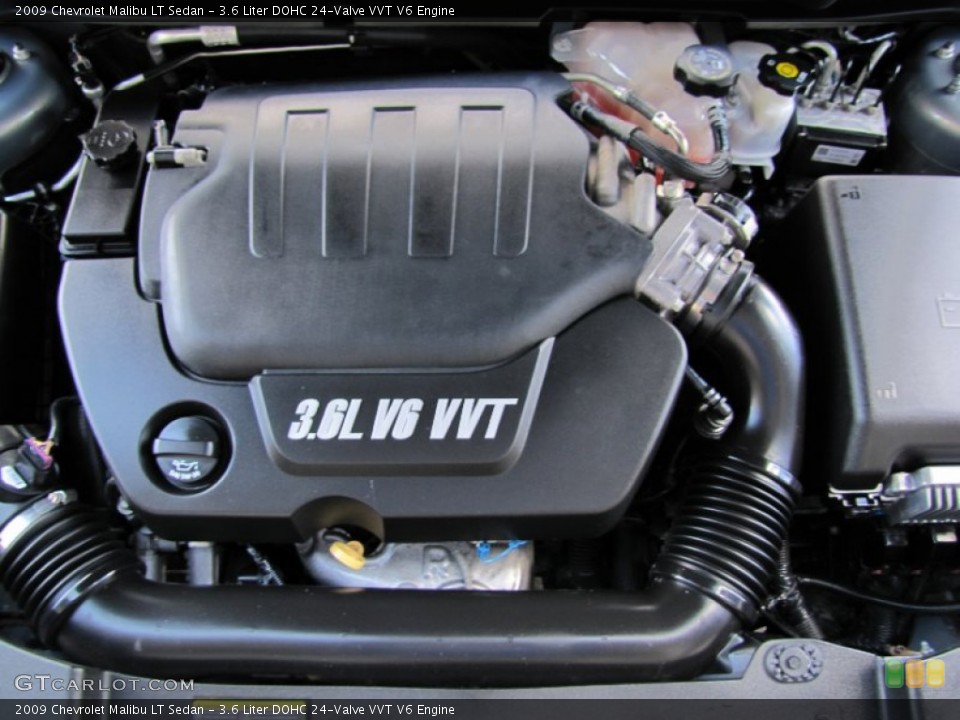 3.6 Liter DOHC 24-Valve VVT V6 Engine for the 2009 Chevrolet Malibu #66830240