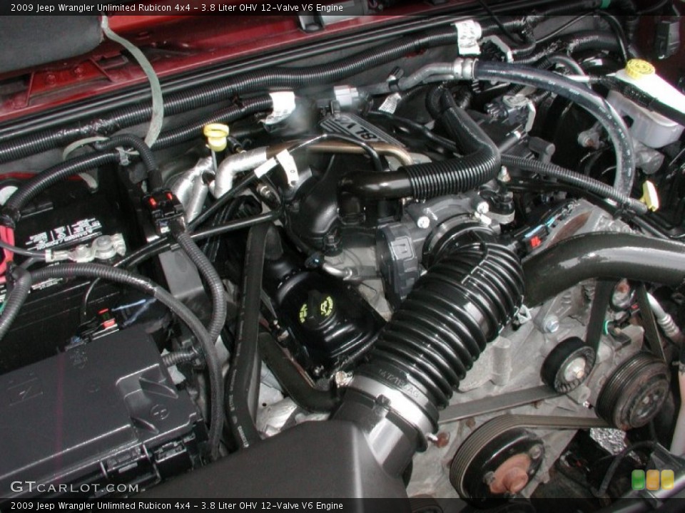 3.8 Liter OHV 12-Valve V6 2009 Jeep Wrangler Unlimited Engine