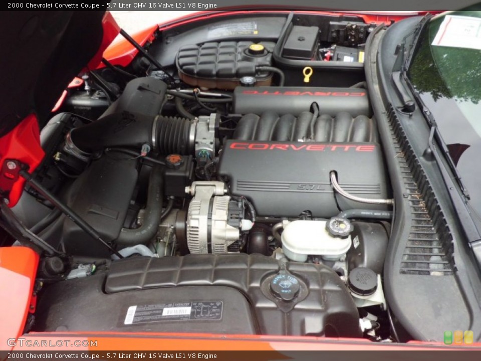 5.7 Liter OHV 16 Valve LS1 V8 Engine for the 2000 Chevrolet Corvette #66865449