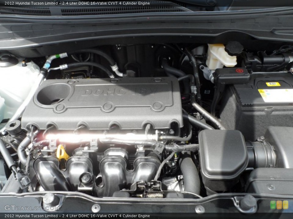 2.4 Liter DOHC 16-Valve CVVT 4 Cylinder Engine for the 2012 Hyundai Tucson #66938587