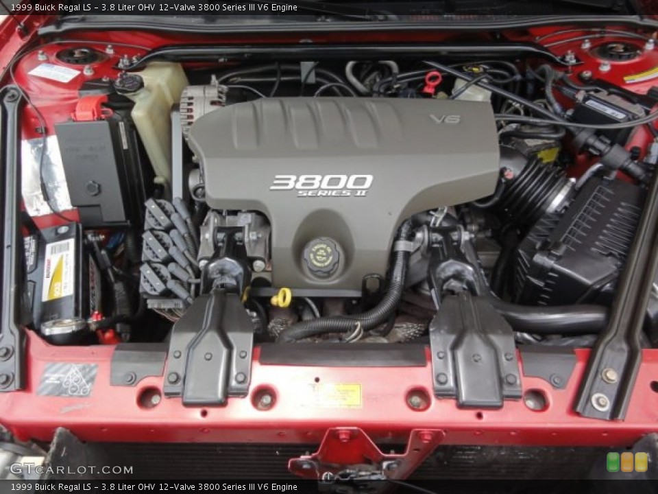 3.8 Liter OHV 12-Valve 3800 Series III V6 1999 Buick Regal Engine