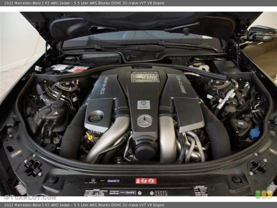 5.5 Liter AMG Biturbo DOHC 32-Valve VVT V8 Engine for the 2012 Mercedes-Benz S #66963145
