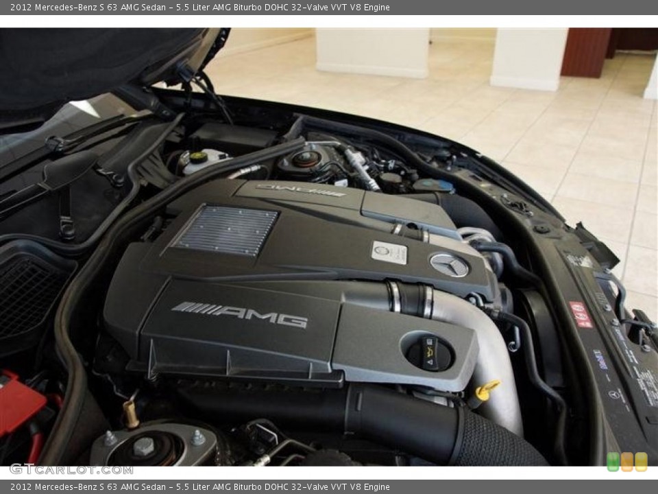 5.5 Liter AMG Biturbo DOHC 32-Valve VVT V8 Engine for the 2012 Mercedes-Benz S #66963163