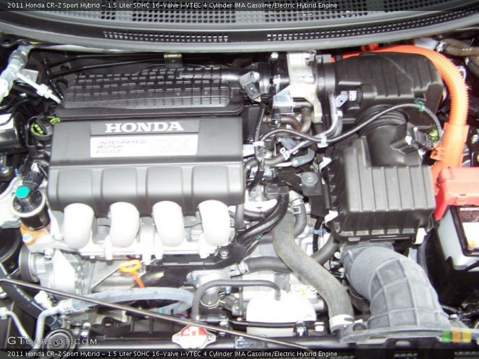 1.5 Liter SOHC 16-Valve i-VTEC 4 Cylinder IMA Gasoline/Electric Hybrid Engine for the 2011 Honda CR-Z #66972175