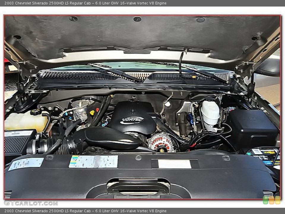 6.0 Liter OHV 16-Valve Vortec V8 Engine for the 2003 Chevrolet Silverado 2500HD #66982792