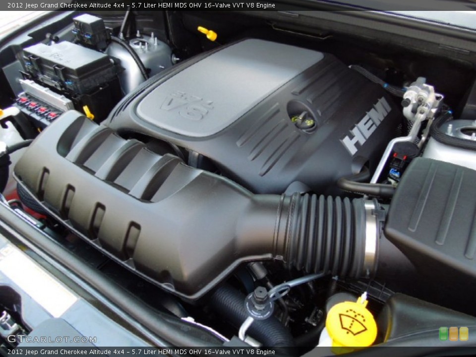 5.7 Liter HEMI MDS OHV 16-Valve VVT V8 2012 Jeep Grand Cherokee Engine