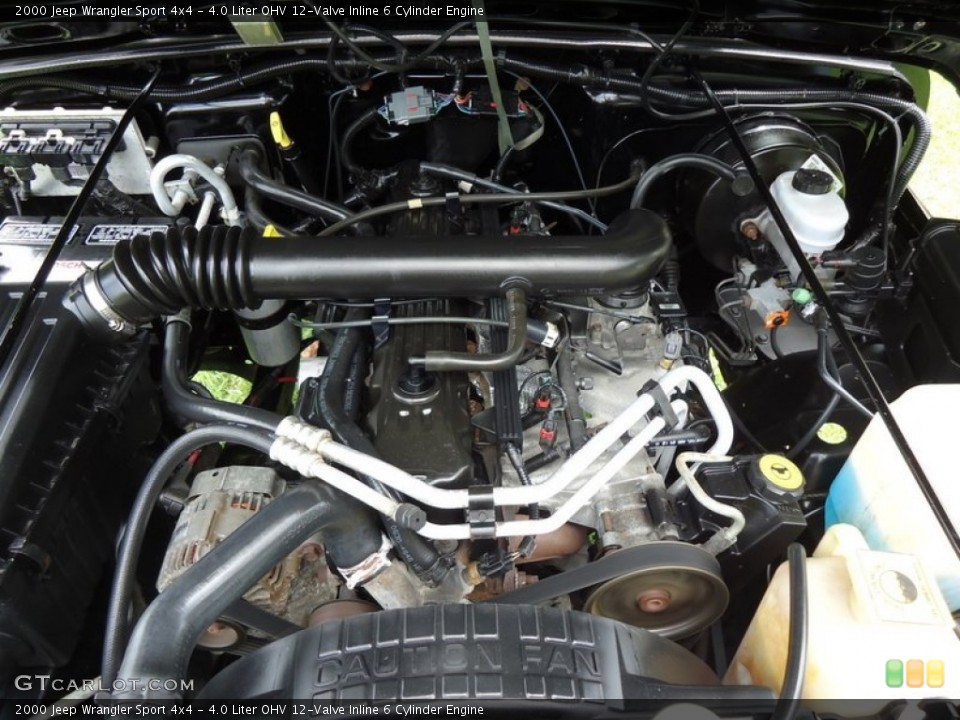 4.0 Liter OHV 12-Valve Inline 6 Cylinder Engine for the 2000 Jeep Wrangler #67052436