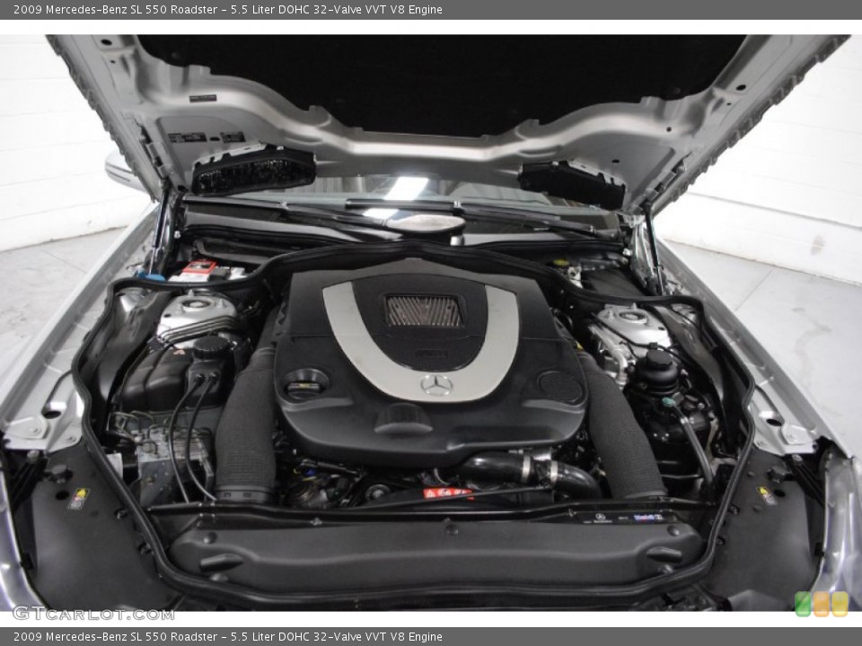 5.5 Liter DOHC 32-Valve VVT V8 Engine for the 2009 Mercedes-Benz SL #67080967