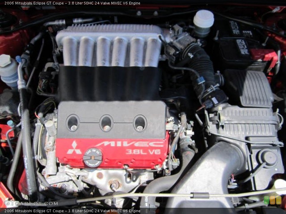 3.8 Liter SOHC 24 Valve MIVEC V6 Engine for the 2006 Mitsubishi Eclipse #67144848