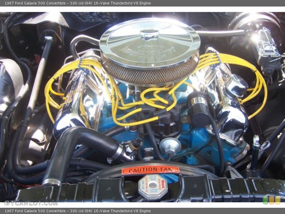 390 cid OHV 16-Valve Thunderbird V8 1967 Ford Galaxie Engine