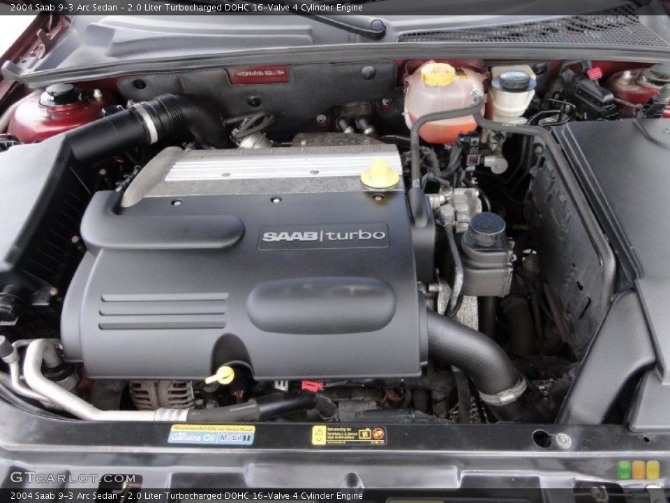 2.0 Liter Turbocharged DOHC 16-Valve 4 Cylinder Engine for the 2004 Saab 9-3 #67179548