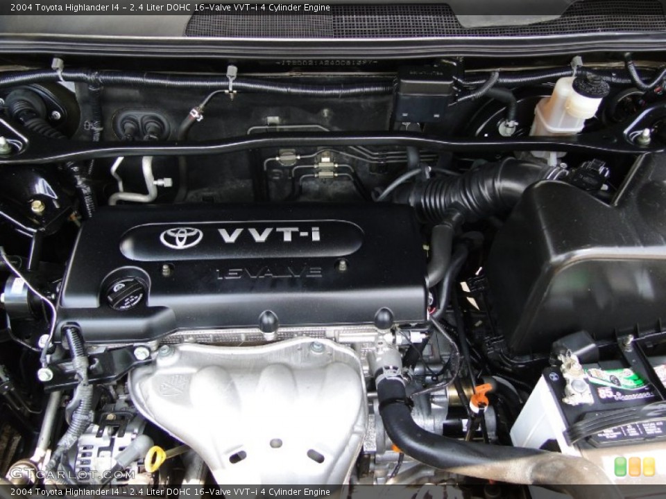 2.4 Liter DOHC 16-Valve VVT-i 4 Cylinder Engine for the 2004 Toyota Highlander #67221051