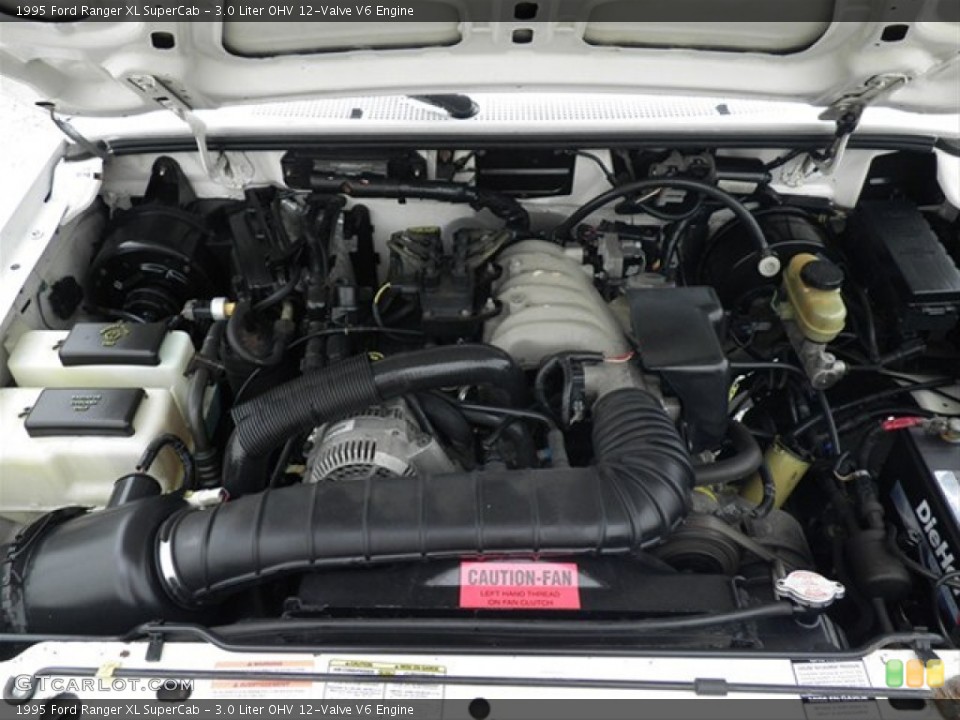 3.0 Liter OHV 12-Valve V6 1995 Ford Ranger Engine