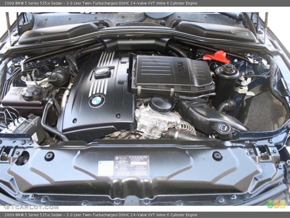 3.0 Liter Twin-Turbocharged DOHC 24-Valve VVT Inline 6 Cylinder Engine for the 2009 BMW 5 Series #67250247