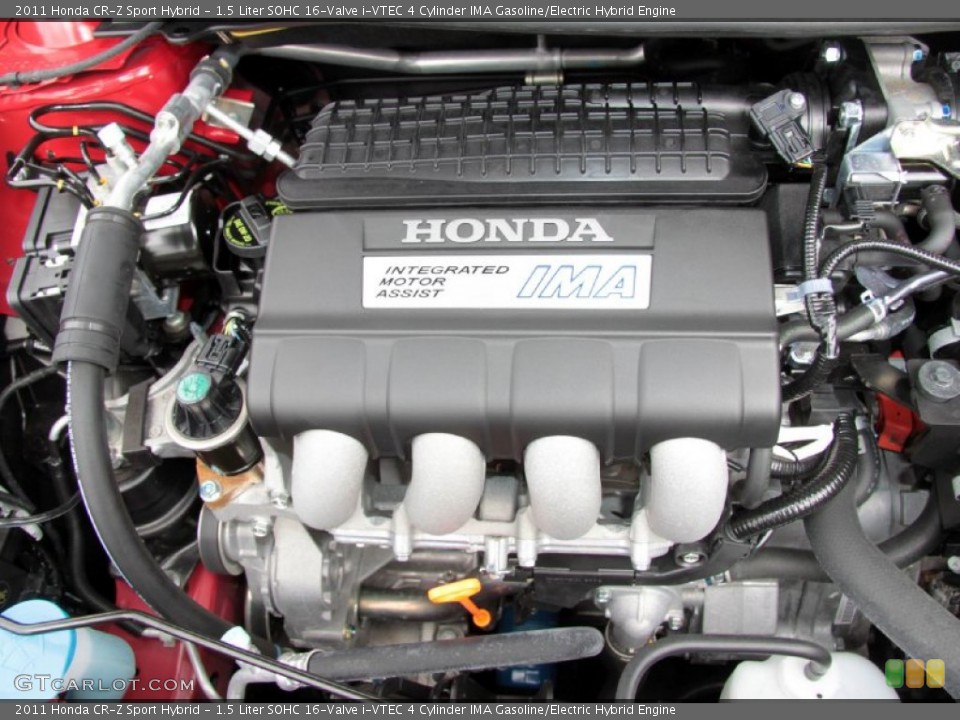 1.5 Liter SOHC 16-Valve i-VTEC 4 Cylinder IMA Gasoline/Electric Hybrid Engine for the 2011 Honda CR-Z #67285613