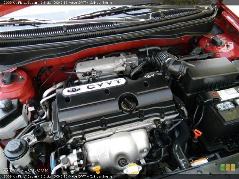 1.6 Liter DOHC 16-Valve CVVT 4 Cylinder Engine for the 2009 Kia Rio #67287755